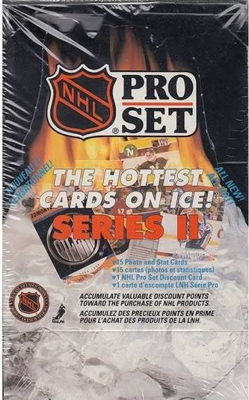 Pro set hockey 1990-91 Series 2, Format D'emballage: Boite (36 Paquets)