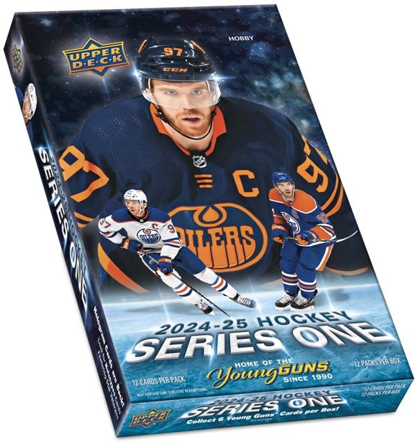 UD 2024-25 Hockey Series 1 Hobby, Format D'emballage: Boîte (12 Paquets)