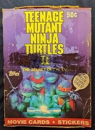 1991 Topps Teenage Mutant Ninja Turtles II, Format D'emballage: Boite (36 Paquets)