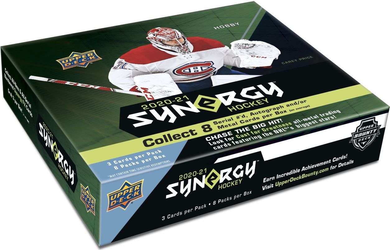 UD 2020-21 Synergy hockey Hobby, Format D'emballage: Boite (8 Paquets)