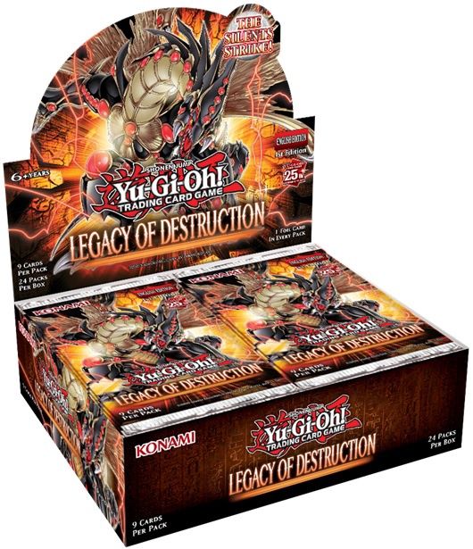 YGO LEGACY OF DESTRUCTION, Format D'emballage: Boite (24 Paquets)