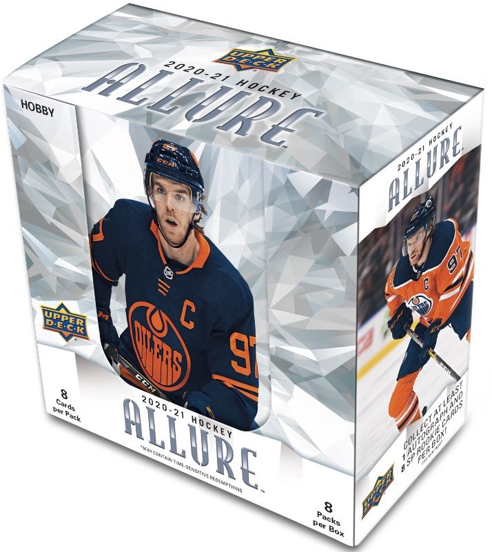 UD 2020-21 Allure hockey Hobby, Format D'emballage: Boite (8 Paquets)