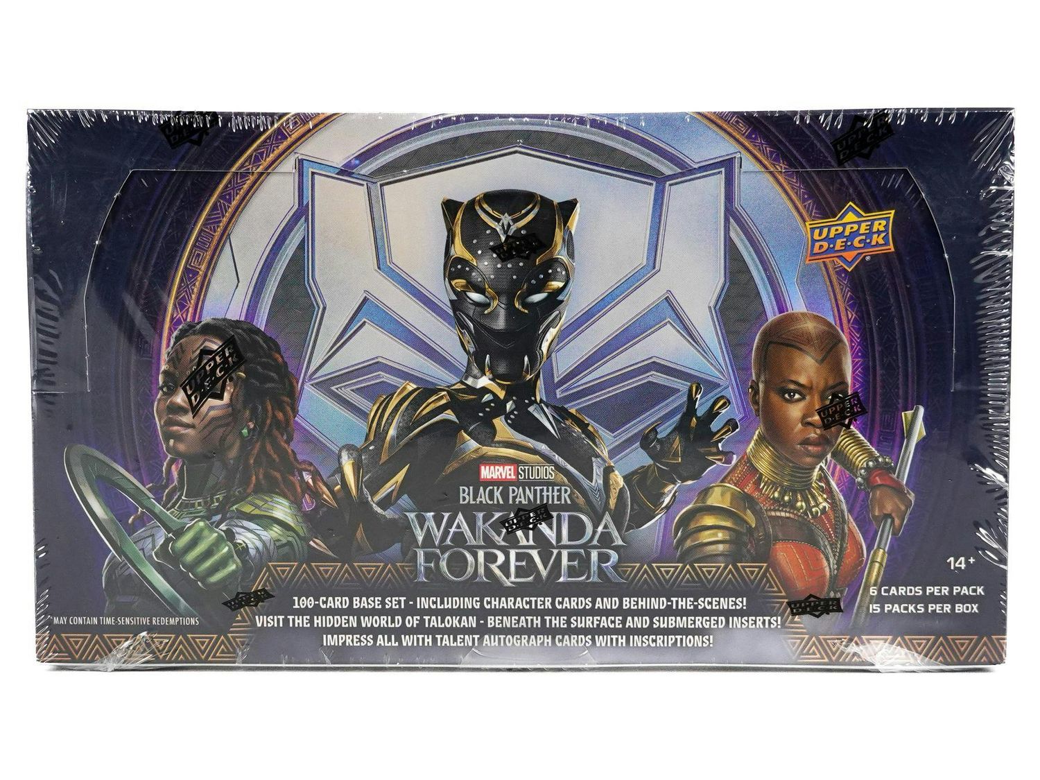 24 UPPER DECK BLACK PANTHER WAKANDA FOREVER TC, Format D'emballage: Boite (15 Paquets)