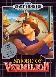 SEGA GENESIS - SWORD OF VERMILLION, Fini: LOOSE