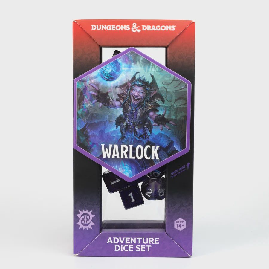 DND ADVENTURE DICE, Fini: Warlock Purple (16 Dice)