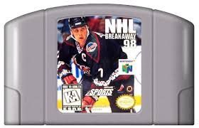 N64 - NHL BREAKAWAY 98, Fini: JEU SEULEMENT (AVEC USURE)