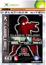 XBOX - TOM CLANCY'S CLASSIC TRILOGY (PLATINUM HITS), Fini: CIB