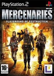 PS2 - MERCENARIES PLAYGROUND OF DESTRUCTION, Fini: JEU, MANUEL ET BOITE