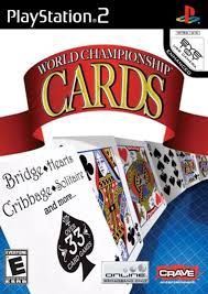 PS2 - WORLD CHAMPIONSHIP CARDS, Fini: JEU, MANUEL ET BOITE