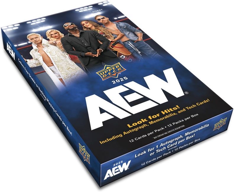 UD AEW ALL ELITE WRESTLING 2025, Format D'emballage: Boite (12 Paquets)