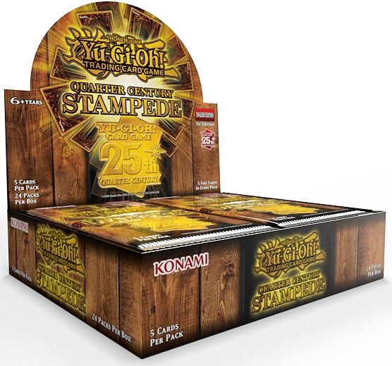YGO QUARTER CENTURY STAMPEDE BOOSTER, Fini: Boite (24 Paquets)
