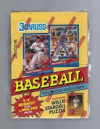 Donruss Baseball 1991 Puzzle &amp; cards (Series 1), Fini: Boite (36 Paquets)