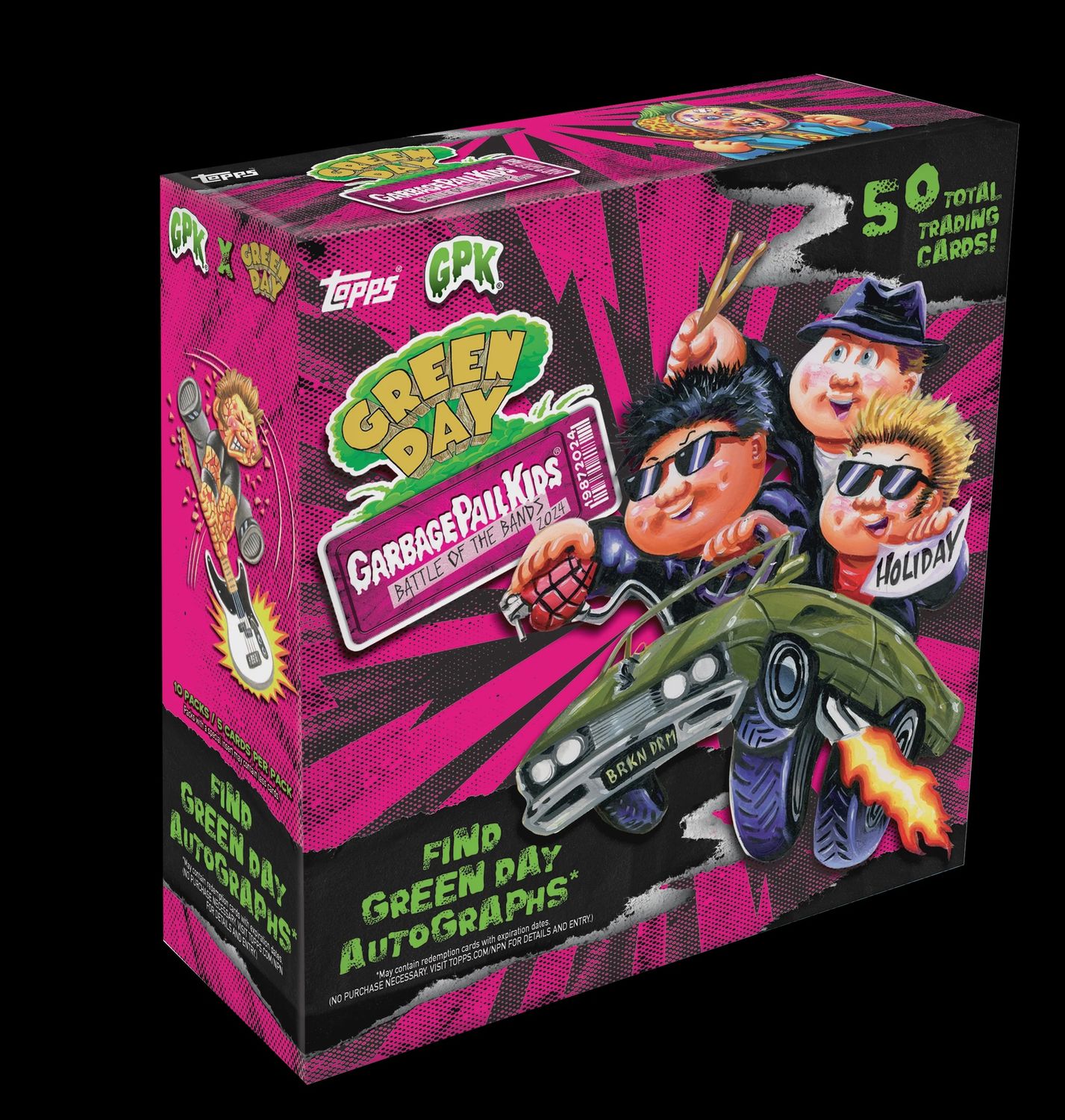 Garbage pail kids Battle of the bands: Green day, Format D'emballage: Boite (10 Paquets)