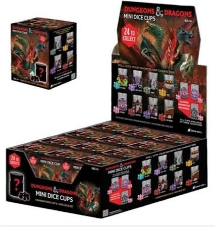 Dungeons &amp; Dragons Mini dice cups, Format D'emballage: Boite (12 Cups)