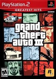 PS2 - GRAND THEFT AUTO III (GREATEST HITS), Fini: JEU, MANUEL ET BOITE