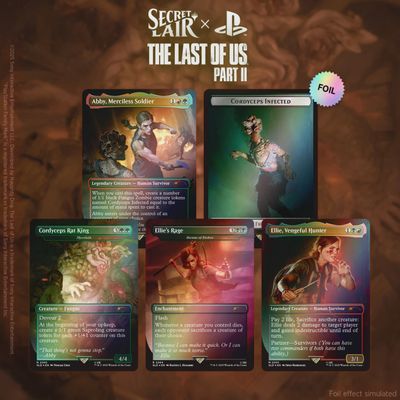 SECRET LAIR  THE LAST OF US PART II: PATH OF RETRIBUTION (Rainbow Foil Edition)