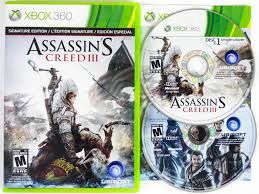 XBOX 360 - Assassin's creed III (Signature edition), Format D'emballage: CIB