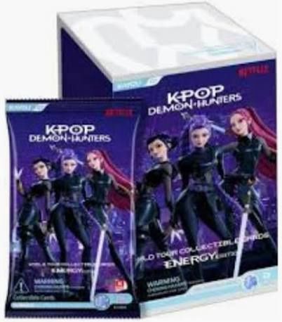 Netflix K-Pop Demon hunters Collectible trading cards Energy edition, Format D'emballage: Boite (12 Paquets)