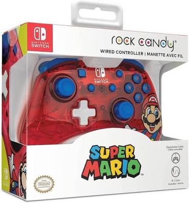 Nintendo Switch - Super Mario Rock candy wired controller