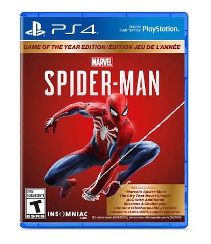 PS4 - Spider-man (Game of the year) PAL, Format D'emballage: CIB