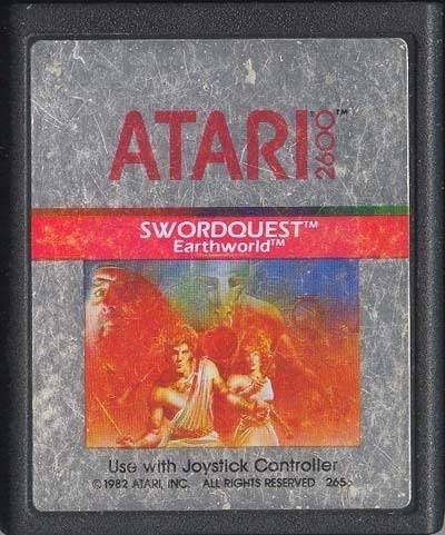 Atari 2600 - Swordquest: Earthworld, Format D'emballage: Loose