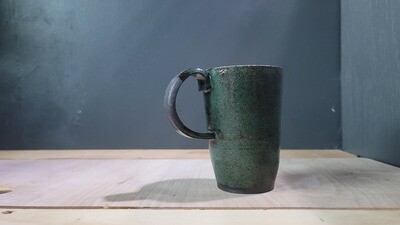 Teal & Rustic Ironstone Mug