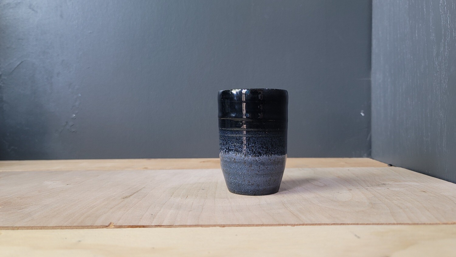 Blue Gradient Stoneware Cup