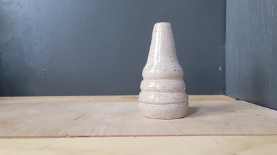 White Stoneware Dry Vase