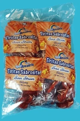 Sabrositas Spicy Sour Straws 5oz