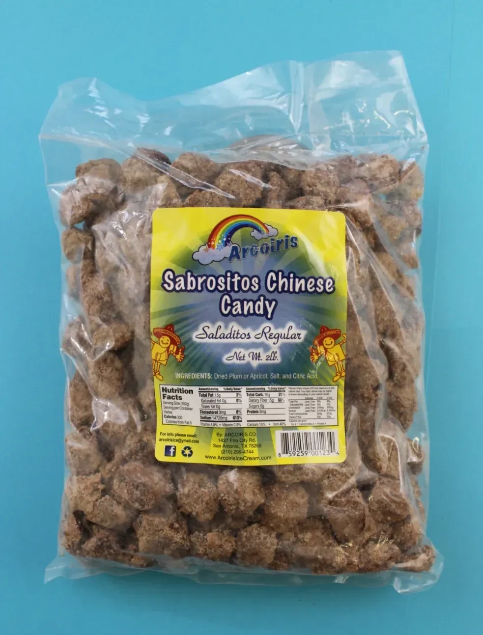 Sabrosito Chinese Candy Regular 2 Pound Bag