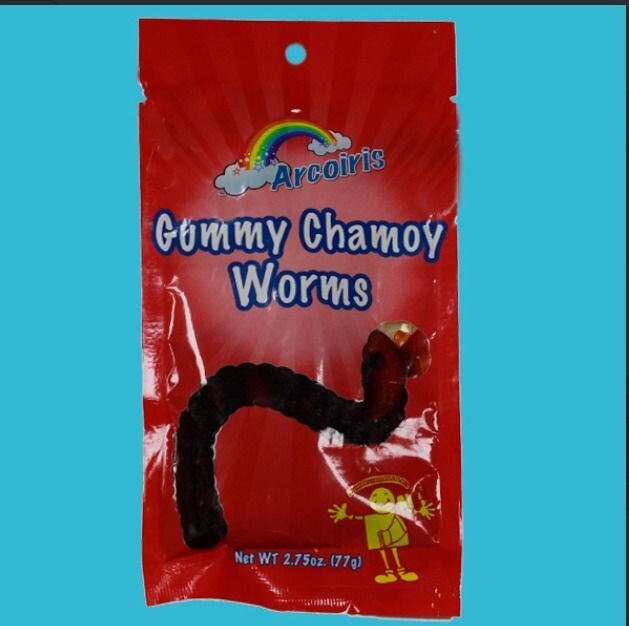 Gummi Chamoy Worms Single Pack (2.75 oz)