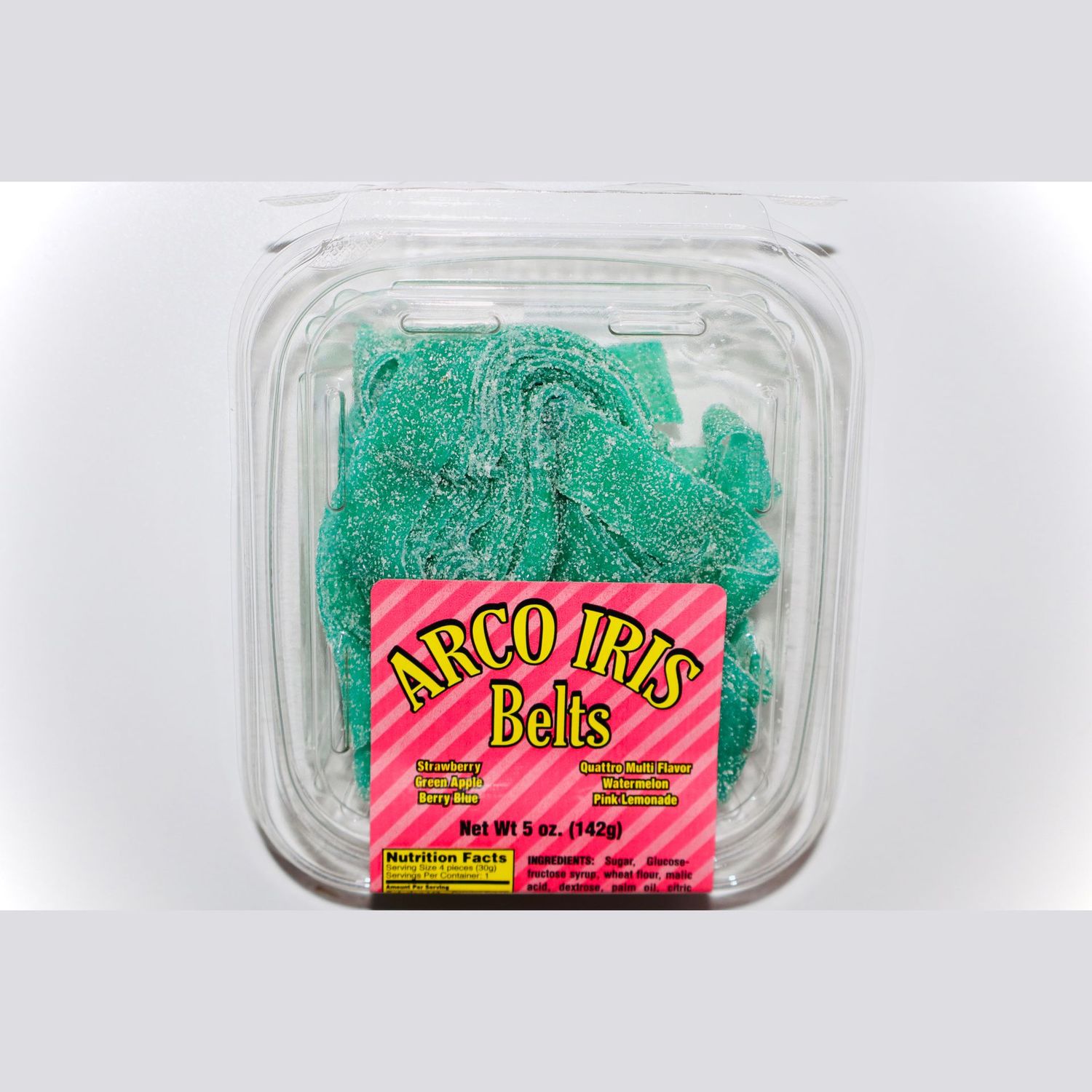 Arcoiris Green Spicy Sour Belts 5oz Tray (Single Tray)