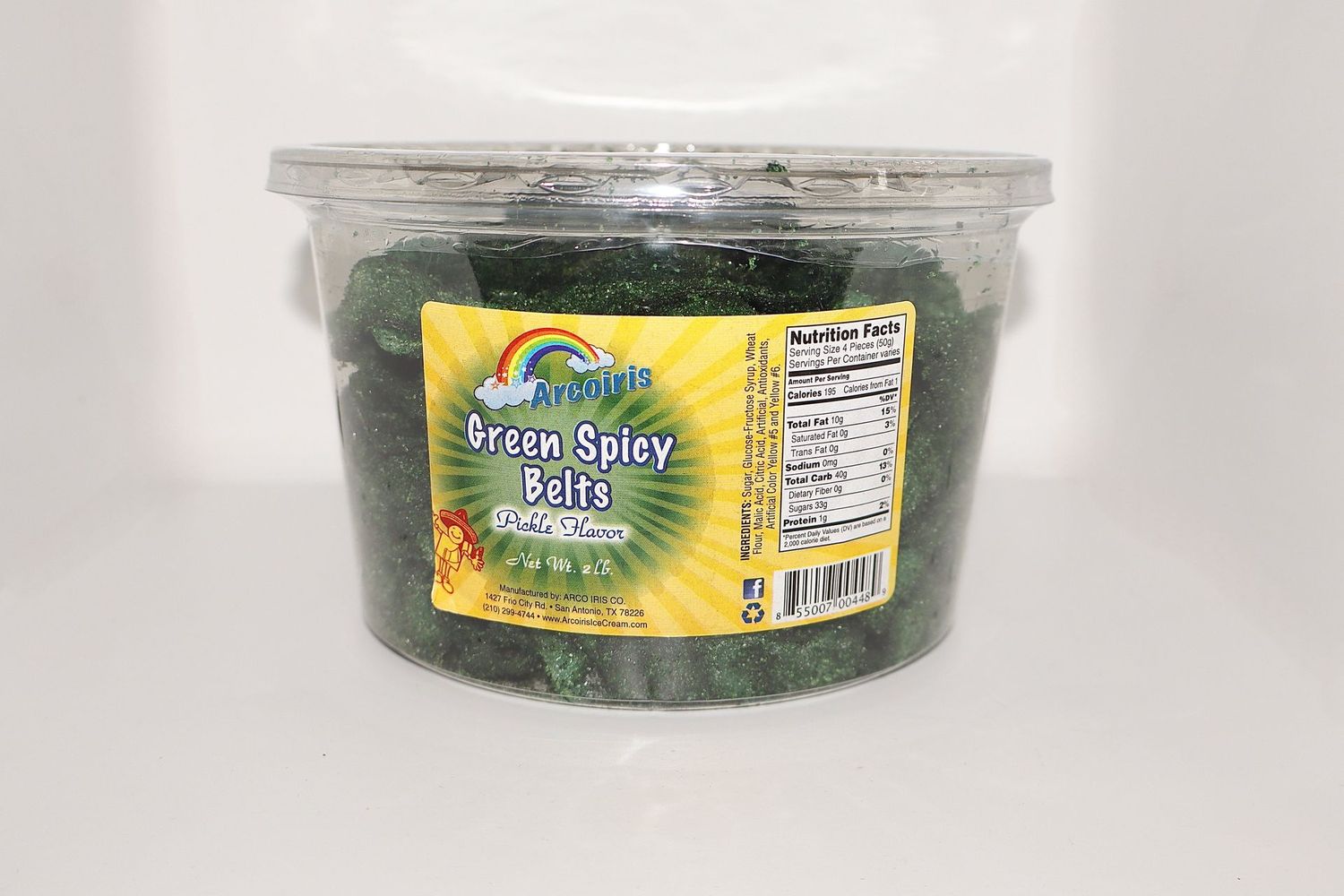 Arcoiris Green Spicy Belts Pickle - 2pound Tray