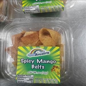 Mango Belts Spicy & Sour 5 oz. Tray (Single)