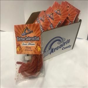Sabrositas Spicy Sour Straws 5oz (Single Tray)