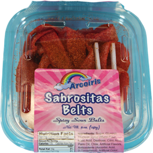 Sabrositas Belts Spicy & Sour 5-oz. Tray (Single)