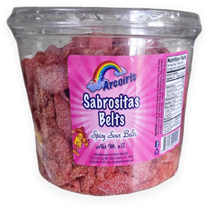 Sabrositas Belts Spicy and Sour - 2 Pound Tray (Single)