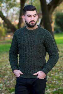 SAOL Men  Aran Crew-MM208