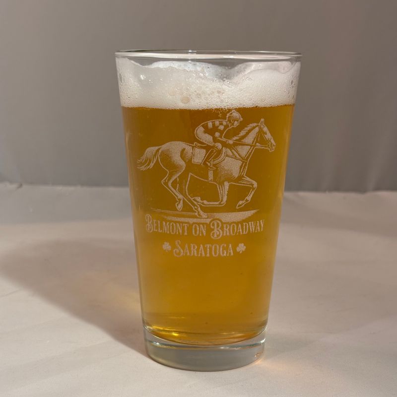 Belmont on Broadway Pint Glass