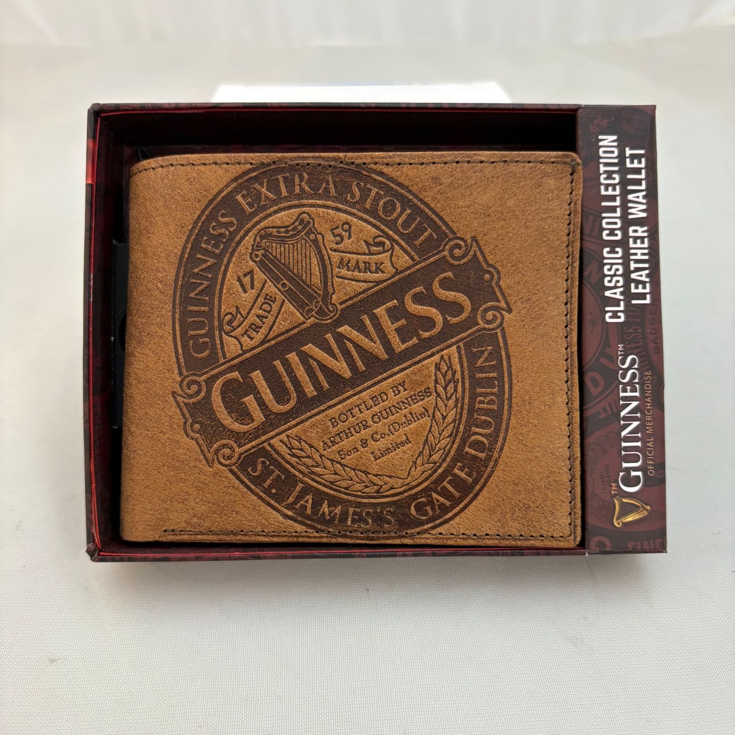 GUINNESS Brown LEATHER WALLET-5623