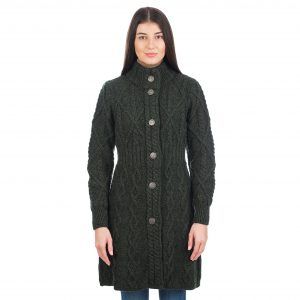Lady SAOL Signatr Coat-ML126, Color: Army GRN, Size: X-Small