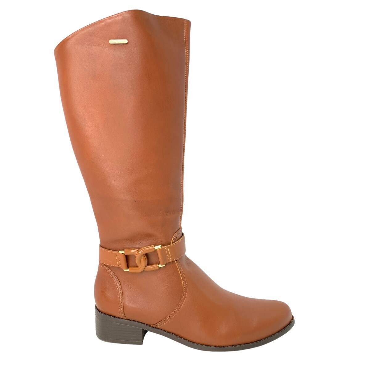 BOTA  COURO ATANADO NAPOLI CONHAQUE, SIZE: 34
