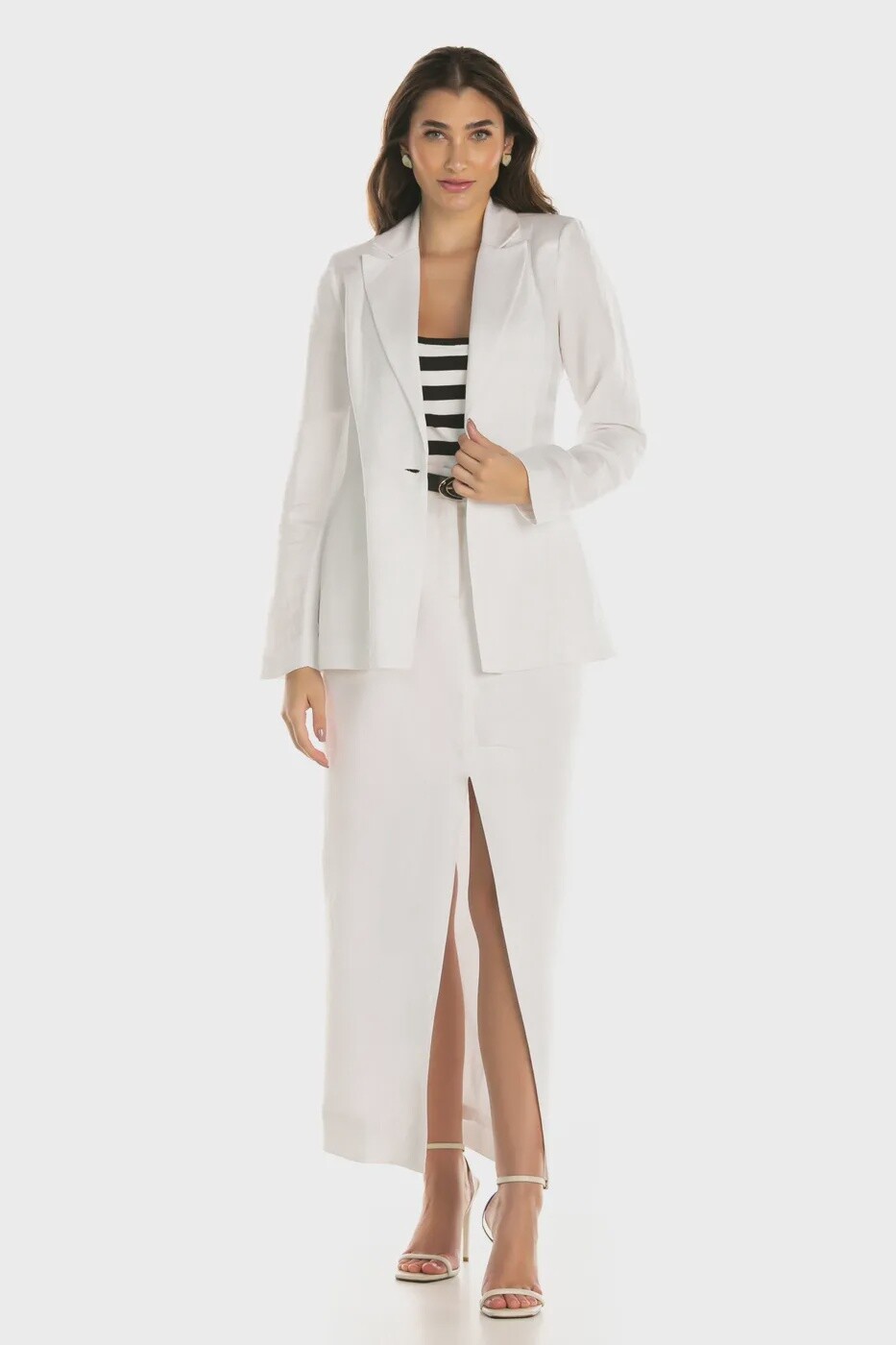 CONJUNTO BLAZER E SAIA MIDI
