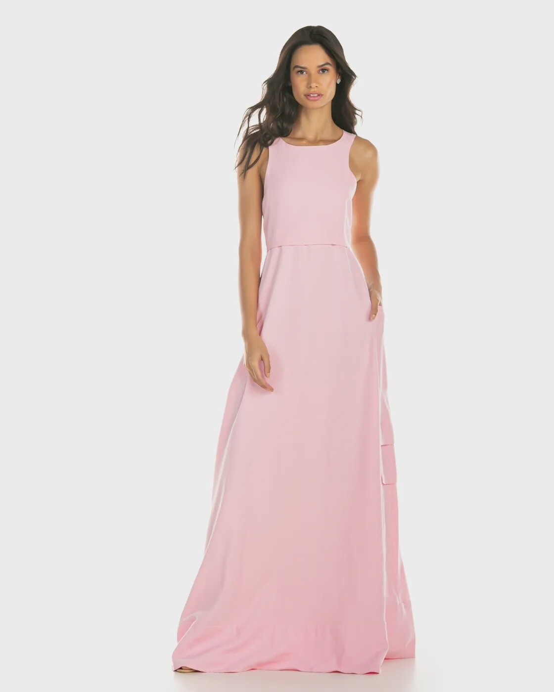 VESTIDO LONGO ROSA