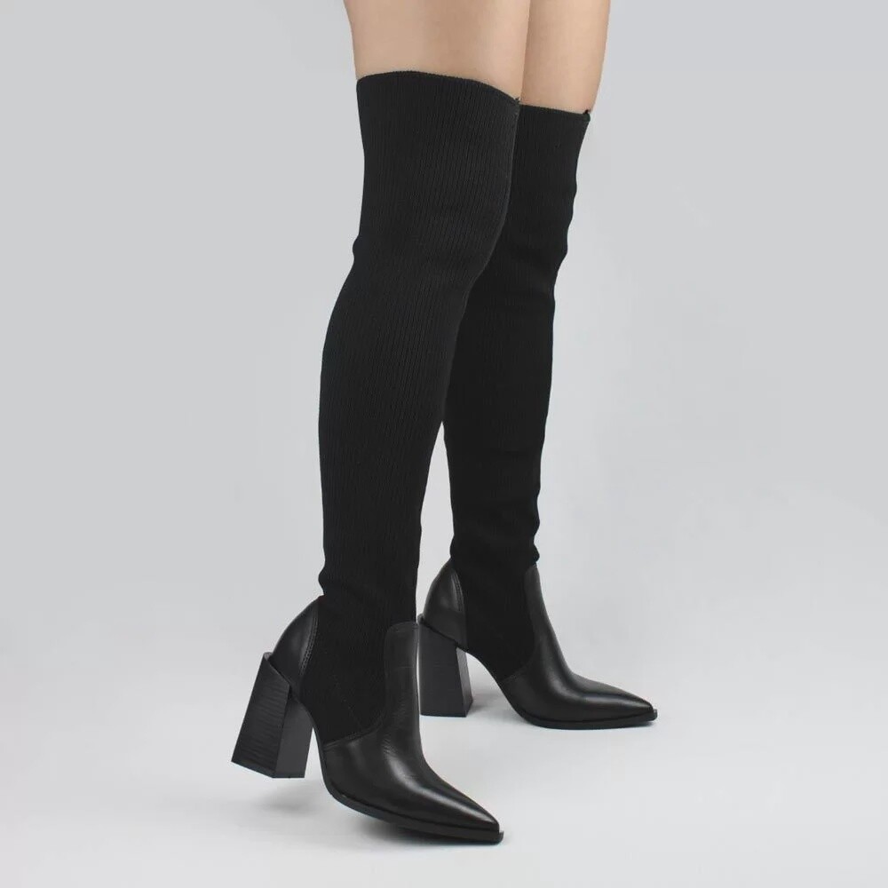 BOTA OVER THE KNEE PRETO, SIZE: 34