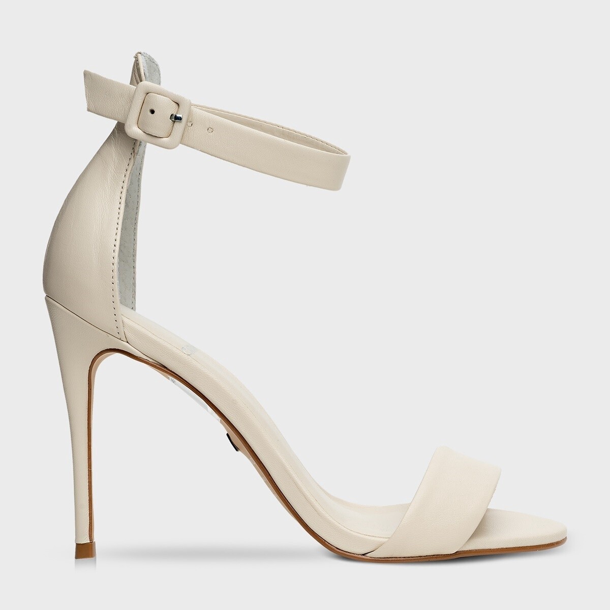 SANDAL LEATHER, SIZE: 4, COR: WHITE