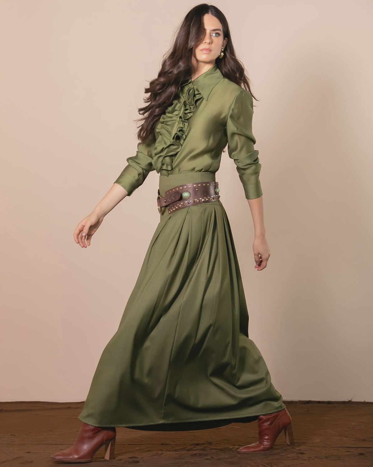 CAMISA VERDE EM ORGANZA 08/05/2026, SIZE: PP