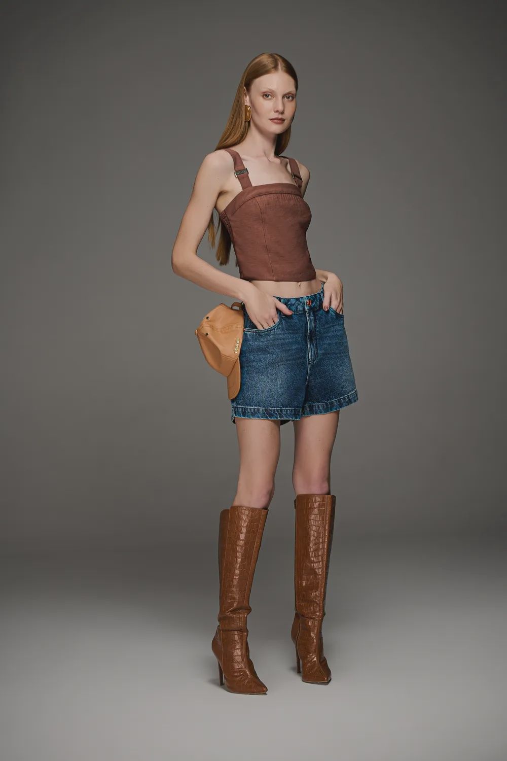 SHORT JEANS OVERS FEM, SIZE: 38
