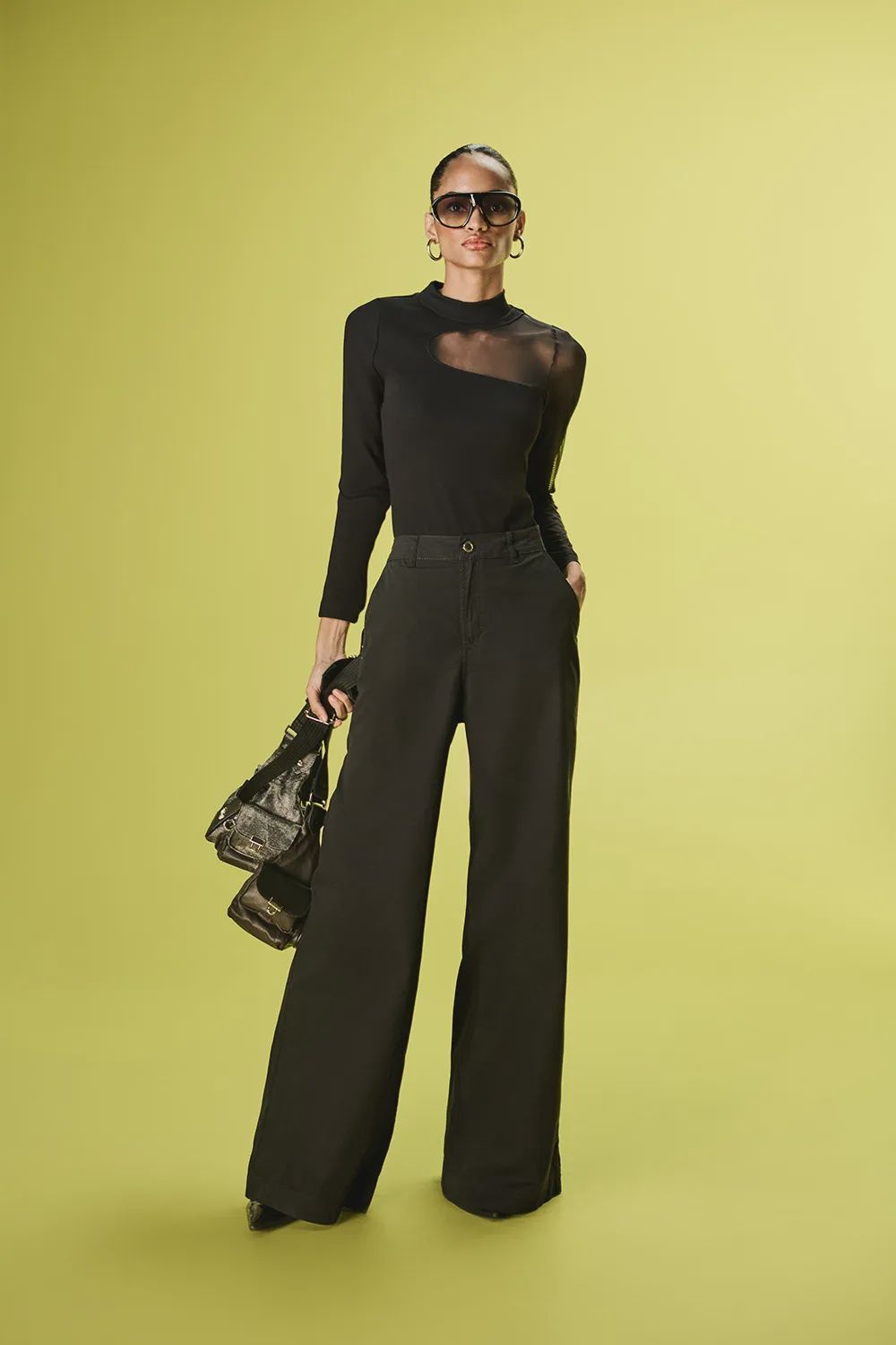 CALCA PANTALONA SARJA PRETA, SIZE: 36