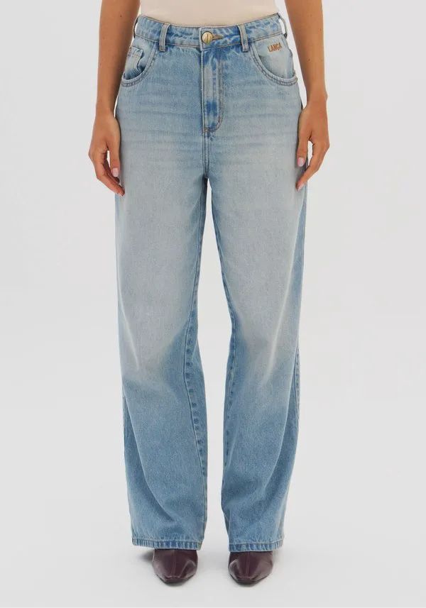 CALCA JEANS FUL LENGTH ALTA, SIZE: 32